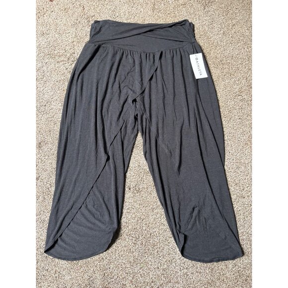 NEW Athleta Release Pants Charcoal Grey Relaxed Wide-Leg High-Rise TENCEL Modal - Picture 4 of 12